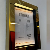 The Aldwych' - Lockable Brass Menu Case